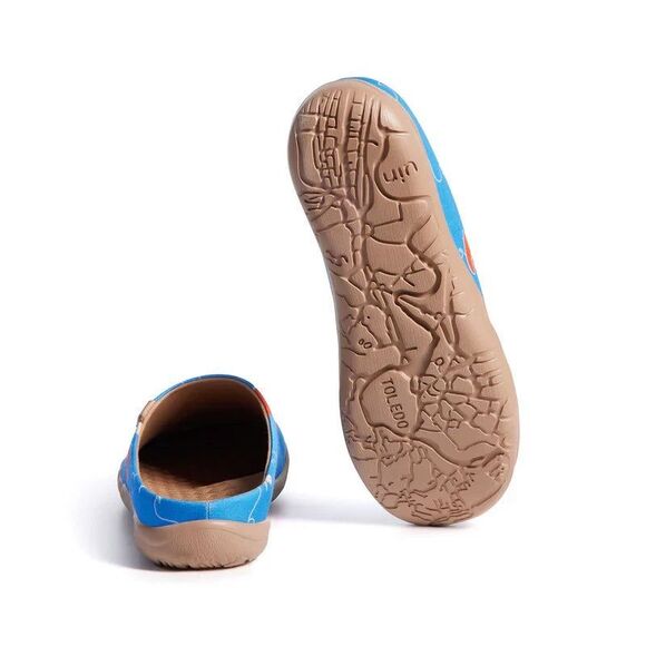 UIN Women's Comfort Shoes Casual slipper(Coastal Walk with Pups 2 ) - Picture 6 of 10